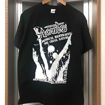 Amazon.co.jp: ACUTE Tシャツ パッチ付き ハードコアパンク